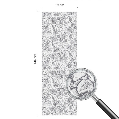 Dekorationsfolie til vindue mod indkig Floristisk elegance