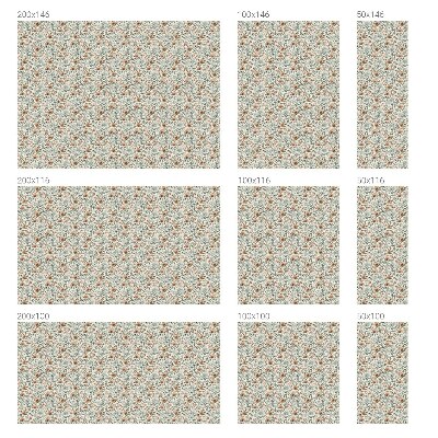 Mælkehvid vinduesfolie med motiv Blomstermønster