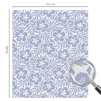 Vinduesfolie mod indkig med glasmaleri Hibiscusblomster