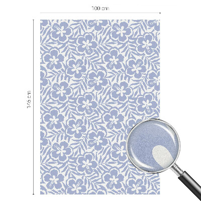 Vinduesfolie mod indkig med glasmaleri Hibiscusblomster