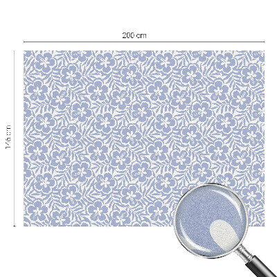 Vinduesfolie mod indkig med glasmaleri Hibiscusblomster