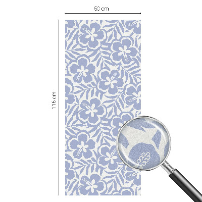 Vinduesfolie mod indkig med glasmaleri Hibiscusblomster