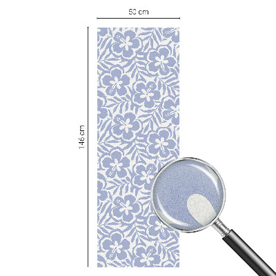 Vinduesfolie mod indkig med glasmaleri Hibiscusblomster