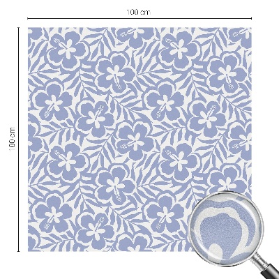 Vinduesfolie mod indkig med glasmaleri Hibiscusblomster