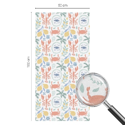 Dekorationsfolie til vindue mod indkig Nautiske motiver