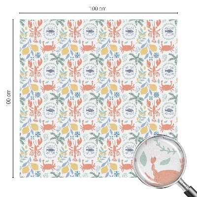 Dekorationsfolie til vindue mod indkig Nautiske motiver