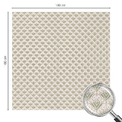 Vinduesfolie med mønster til afskærmning Plantepynt