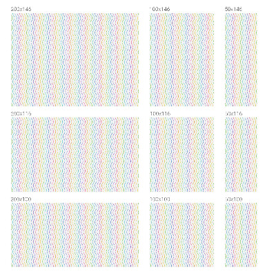 Mælkehvid vinduesfolie med motiv Regnbuelinjer