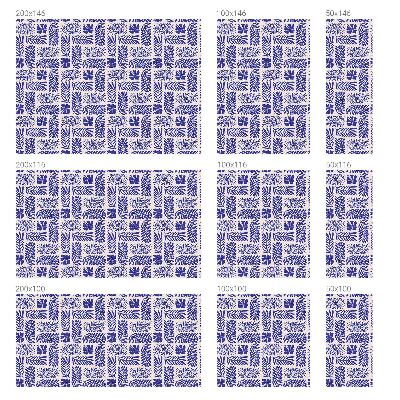 Selvklæbende vinduesfolie Plantemønstre