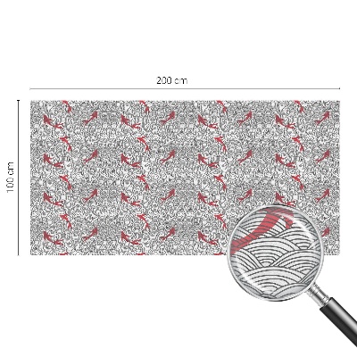 Mælkehvid vinduesfolie med motiv Bølget mønster