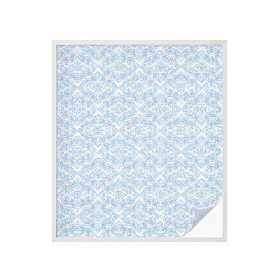 Dekorationsfolie til vindue mod indkig Blomsterornament