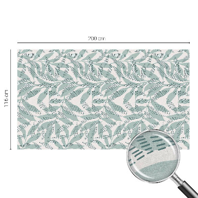 Vinduesfolie med mønster til afskærmning Grønne blade