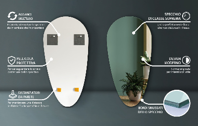 Asymmetrisk spejl dråbeformet