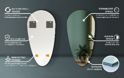 Asymmetrisk spejl dråbeformet