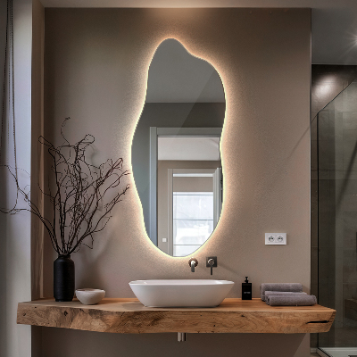 Spejl asymmetrisk innovativ med LED
