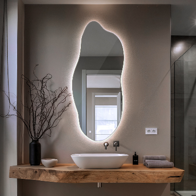 Spejl asymmetrisk innovativ med LED