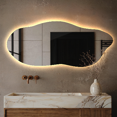 Spejl asymmetrisk innovativ med LED