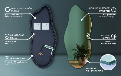 Spejl asymmetrisk innovativ med LED