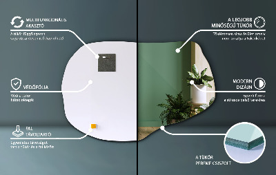 Asymmetrisk spejl stilfuldt tilbehør