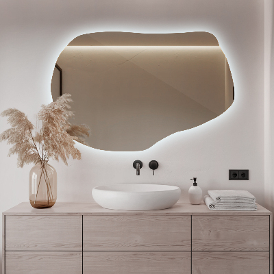 LED-spejl asymmetrisk unikt