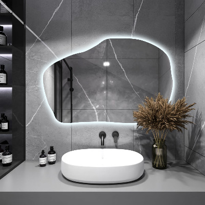 LED-spejl asymmetrisk unikt