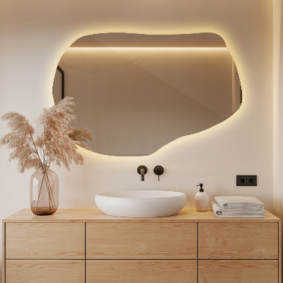 LED-spejl asymmetrisk unikt
