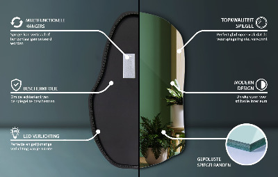 LED-spejl asymmetrisk unikt