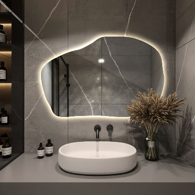 LED-spejl asymmetrisk unikt