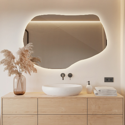 LED-spejl asymmetrisk unikt
