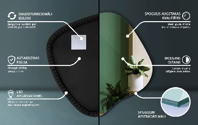 Spejl i form af en klatter LED moderne