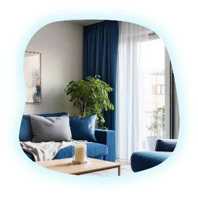 Spejl i form af en klatter LED moderne