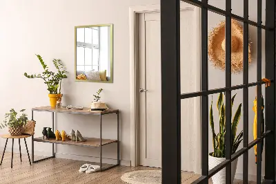 Vægspejl med guldram elegant