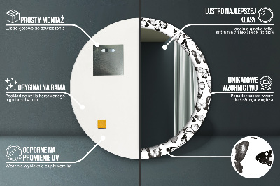 Dekorative spejle Sommerfugl