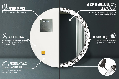 Dekorative spejle Sommerfugl