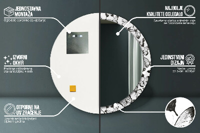 Dekorative spejle Sommerfugl
