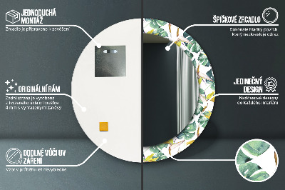Dekorative spejle Tropiske blade