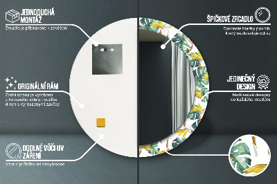 Dekorative spejle Tropiske blade