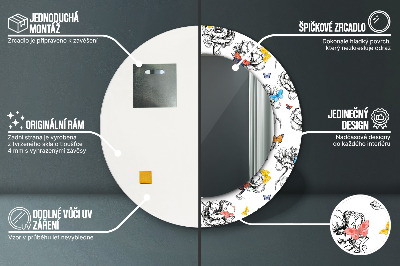 Dekorative spejle Sommerfugle