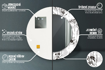 Dekorative spejle Valmueblomster