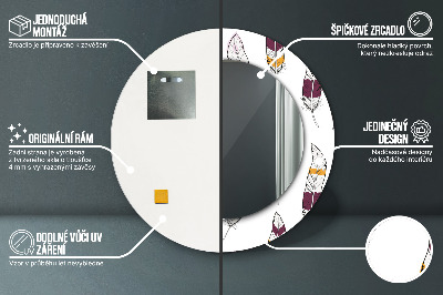 Dekorative spejle Fjer