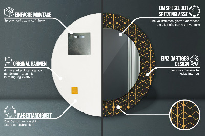 Dekorative spejle Sekskantet geometri