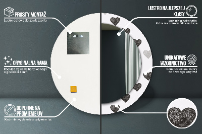 Dekorative spejle Abstrakte hjerter