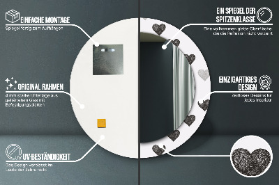 Dekorative spejle Abstrakte hjerter
