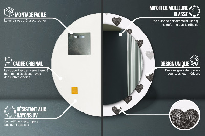 Dekorative spejle Abstrakte hjerter