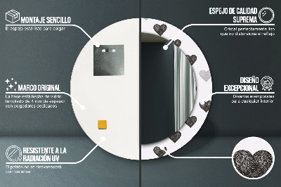 Dekorative spejle Abstrakte hjerter
