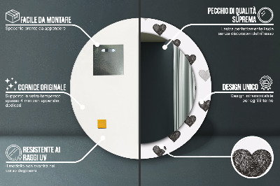 Dekorative spejle Abstrakte hjerter
