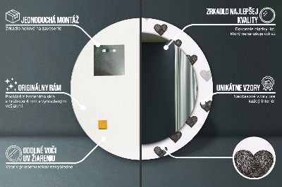 Dekorative spejle Abstrakte hjerter