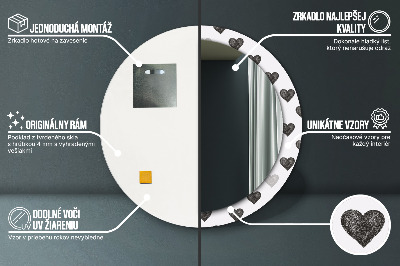 Dekorative spejle Abstrakte hjerter