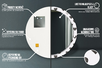 Dekorative spejle Abstrakte hjerter