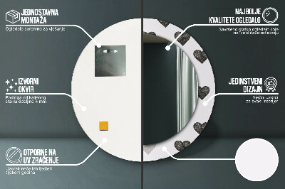 Dekorative spejle Abstrakte hjerter